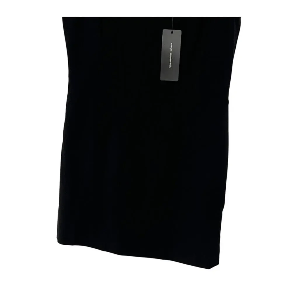 FRENCH CONNECTION WOMENS 12 WHISPER RUTH MINI DRESS BLACK COCKTAIL PARTY NEW - Picture 9 of 14